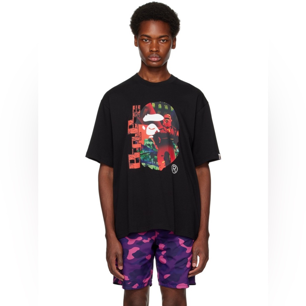 BAPE HEAD GRAPHIC TEE Black Size L